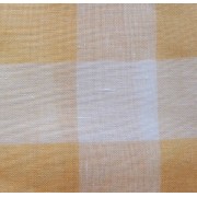 Tejido de Lino - Riviera Cuadros Amarillo - 180 cm